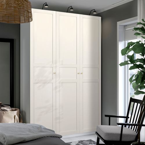 IKEA - PAX/FLISBERGET, PAX gardırop, beyaz-beyaz, 150x60x236 cm