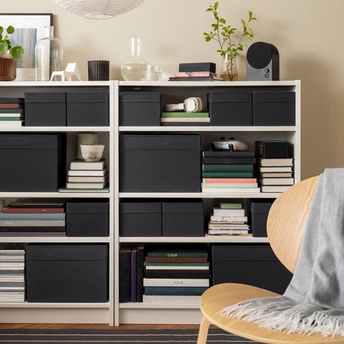 IKEA - DRÖNA, box, black, 18x25x15 cm