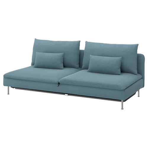 IKEA - SÖDERHAMN, 3'lü yataklı kanepe, fridtuna koyu gri-mavi