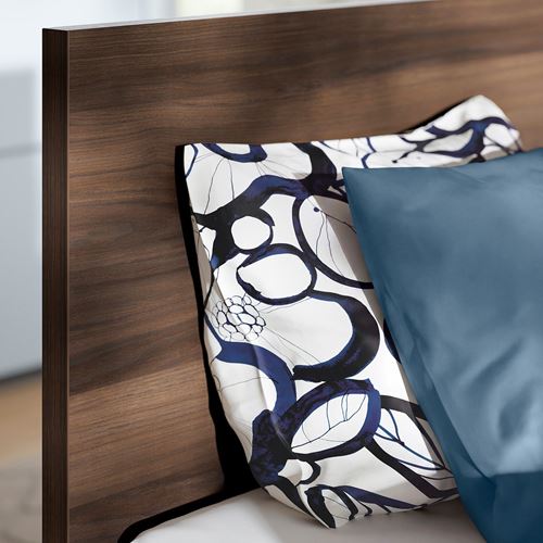 IKEA - STORKLINTA, single bed, oak effect-dark brown, 90x200 cm