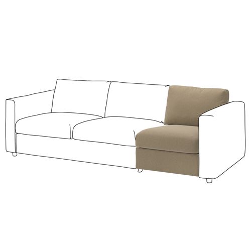 IKEA - VIMLE, seat section, Johanneshov brown-beige