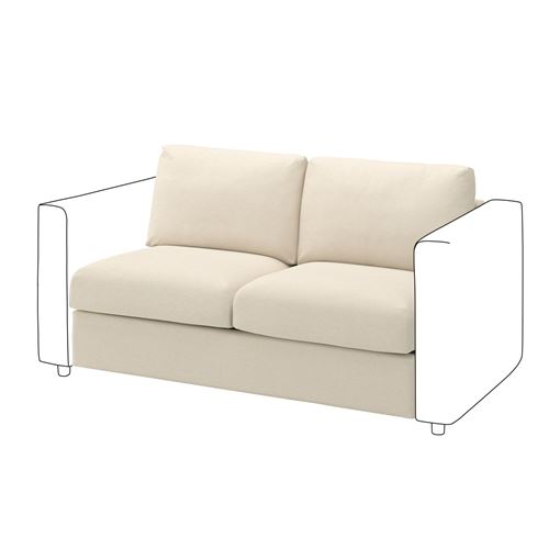 IKEA - VIMLE, seat section, knaback light beige