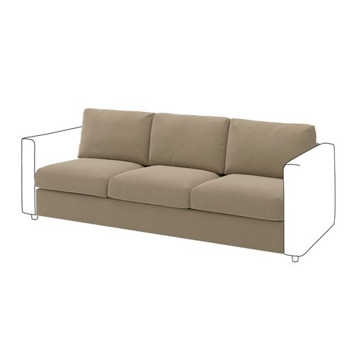 IKEA - VIMLE, seat section, Johanneshov brown-beige