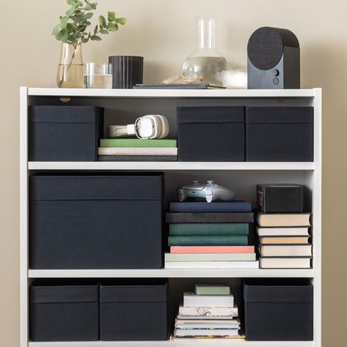IKEA - DRÖNA, box, black, 18x25x15 cm