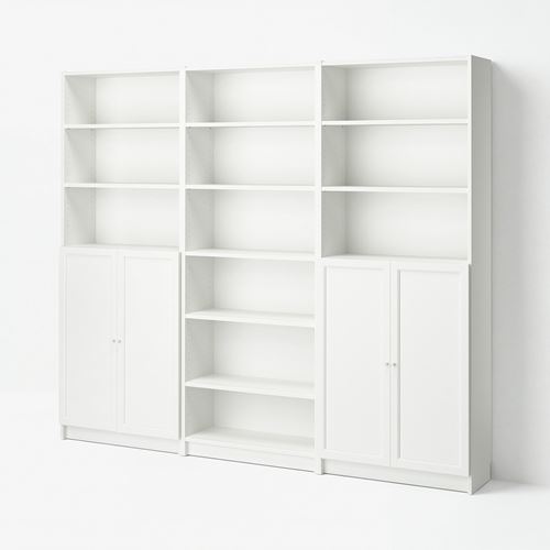 bookcase with door