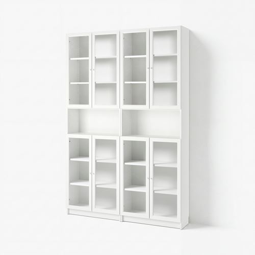 bookcase with glass door