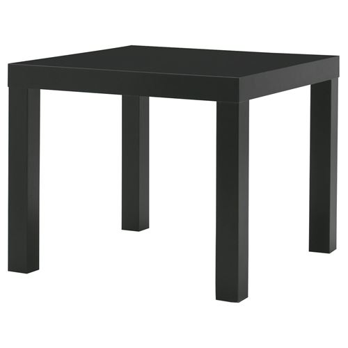 IKEA - LACK, yan sehpa, siyah, 55x55 cm