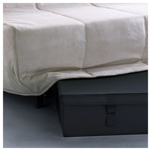 IKEA - LYCKSELE, yatak altı eşya kutusu, siyah, 92x55x21 cm