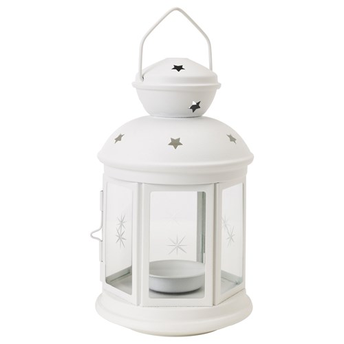 IKEA - ROTERA, fener, beyaz, 21 cm