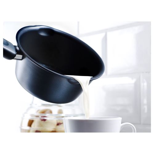 IKEA - HEMLAGAD, teflon cookware set, black