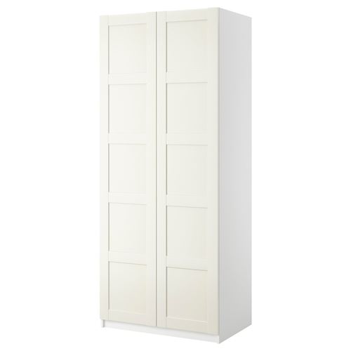 IKEA - PAX/BERGSBO, PAX wardrobe, white, 100x60x236 cm