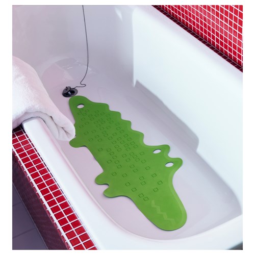 IKEA - PATRULL, bathtub mat, green, 33x90 cm