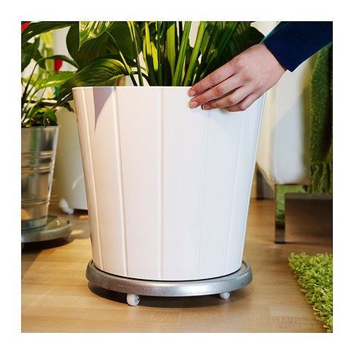 IKEA - SOCKER, tekerlekli saksı altı, galvanizli, 31 cm
