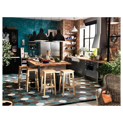 IKEA - NILSOLLE, bar taburesi, huş, 74 cm