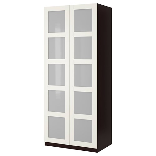 IKEA - PAX/BERGSBO, PAX gardırop, venge-cam, 100x38x236 cm