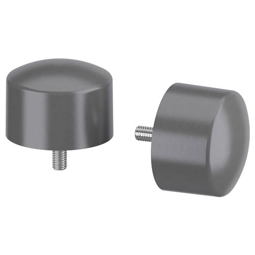 IKEA - RAFFIG, perde çubuğu topuzu, gümüş rengi, 25 mm