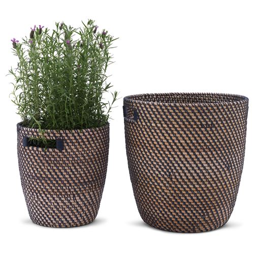 IKEA - RAGKORN, plastic plant pot, natural, 24 cm