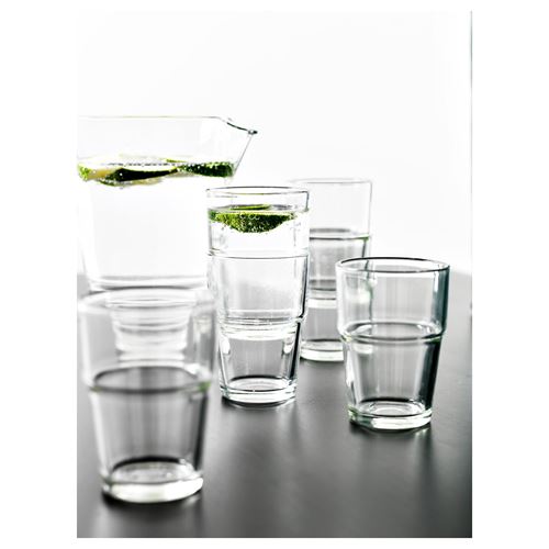 IKEA - REKO, mug set, glass, 17 cl