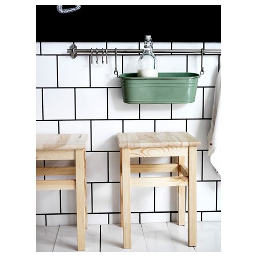 IKEA - ODDVAR, wooden stool, pine