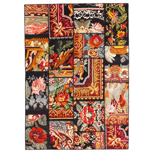 IKEA - SILKEBORG, patchwork halı, çeşitli desenler, 170x240 cm