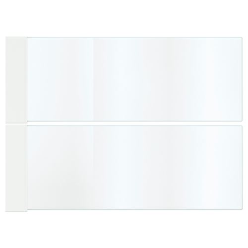 IKEA - MAXIMERA, add-on side for drawer, glass, 37 cm