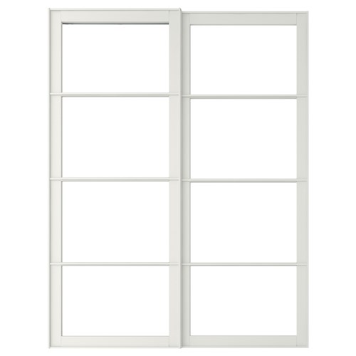 IKEA - PAX, sürgü kapak iskeleti, beyaz, 150x236 cm