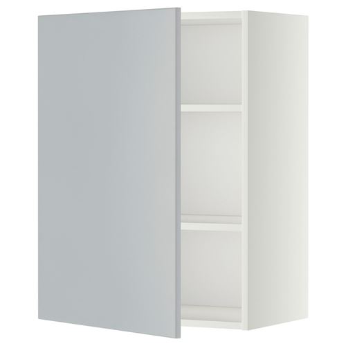 IKEA - METOD, kitchen wall cabinet, VEDDINGE grey, 60x80 cm