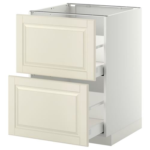 IKEA - METOD/MAXIMERA, base cabinet with drawers, BODBYN off-white, 60x60 cm