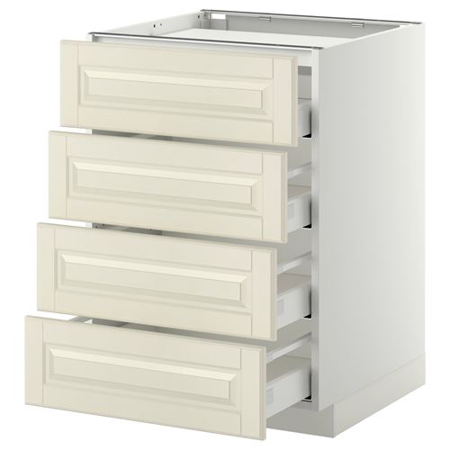 IKEA - METOD/MAXIMERA, cabinet for hob, BODBYN off-white, 60x60 cm