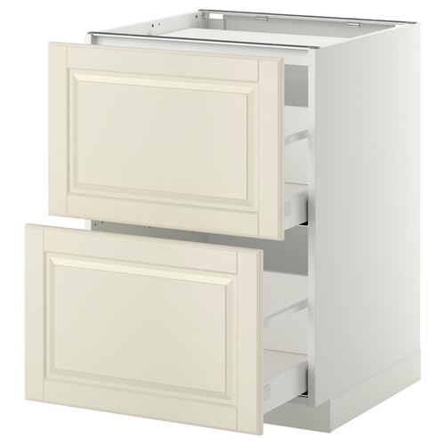 IKEA - METOD/MAXIMERA, cabinet for hob, BODBYN off-white, 60x60 cm