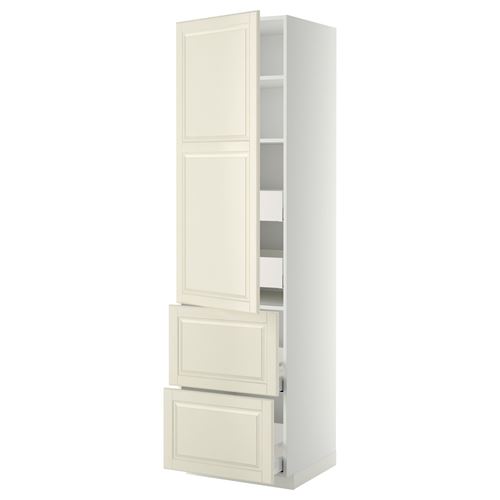 IKEA - METOD/MAXIMERA, kitchen high cabinet, BODBYN off-white, 60x60x220 cm