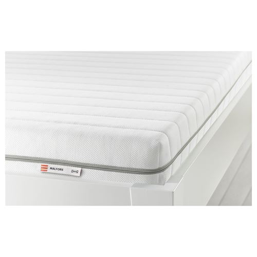 IKEA - MALFORS, single bed mattress, white, 90x200 cm