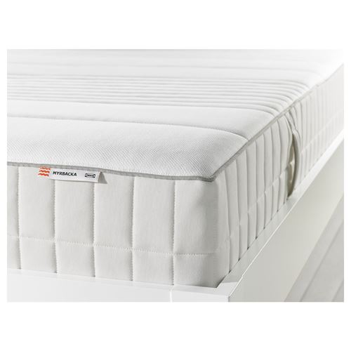 IKEA - MYRBACKA, double bed mattress, white, 180x200 cm