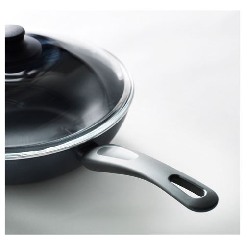 IKEA - HEMLAGAD, saute pan, black, 28 cm