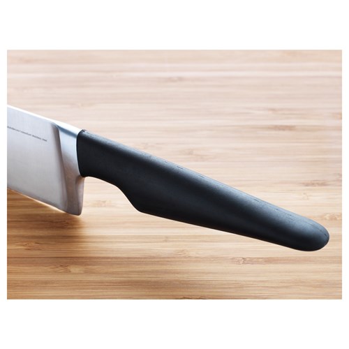 IKEA - VÖRDA, cook's knife, stainless steel/black, 17 cm