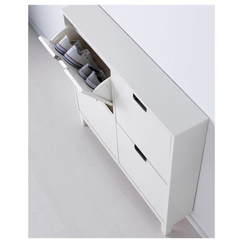 IKEA - STALL, ayakkabı dolabı, beyaz, 96x17x90 cm