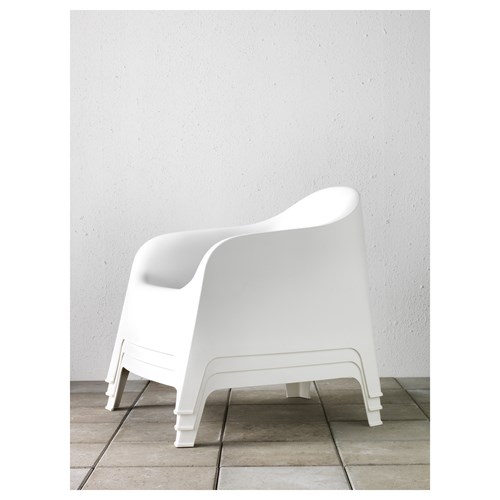 IKEA - SKARPÖ, garden armchair, white