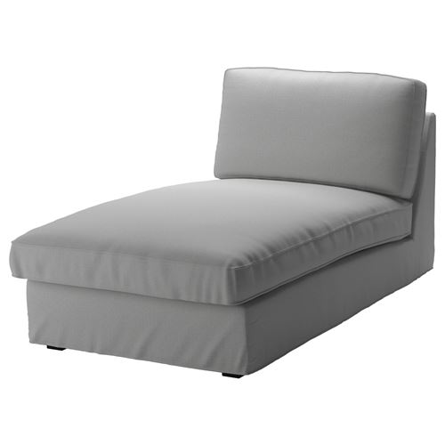 IKEA - KIVIK, uzanma koltuğu kılıfı, orrsta açık gri
