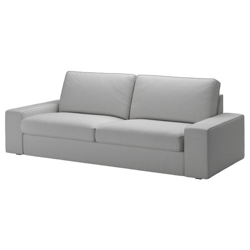 IKEA - KIVIK, 3'lü kanepe kılıfı, orrsta açık gri