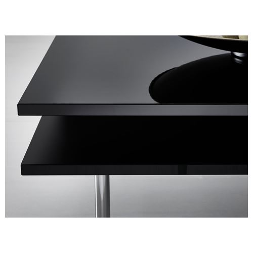 IKEA - TOFTERYD, coffee table, high-gloss black, 95x95 cm