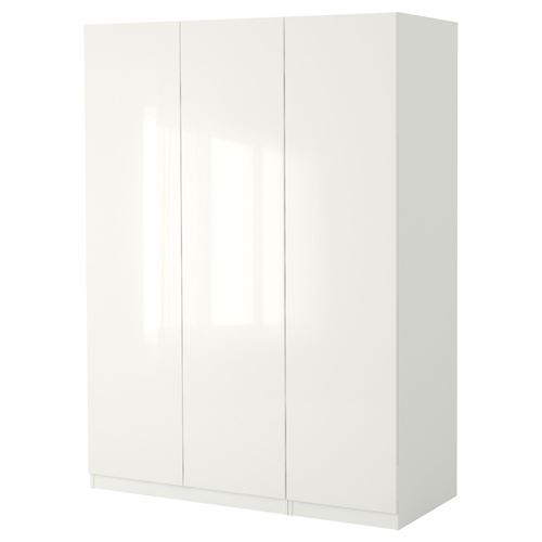 IKEA - PAX/FARDAL, PAX gardırop, beyaz-parlak cila beyaz, 150x60x236 cm