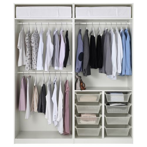 IKEA - PAX/TYSSEDAL, PAX gardırop, beyaz, 200x60x236 cm