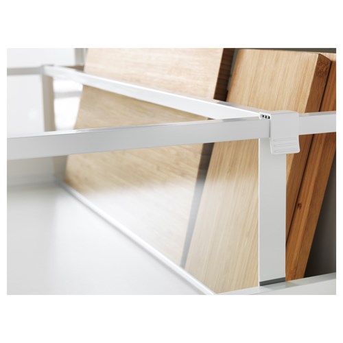 IKEA - MAXIMERA, çekmece separatörü, beyaz-şeffaf-derin, 80 cm