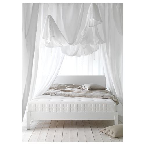 IKEA - HYLLESTAD, double bed mattress, white, 140x200 cm