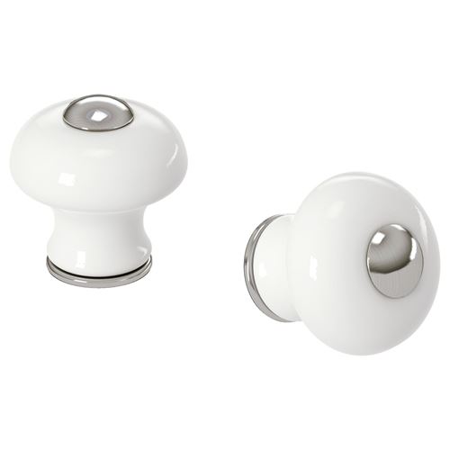 IKEA - HISHULT, knob, porcelain white, 30 mm