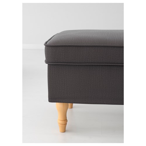 IKEA - STOCKSUND, puf/bank ayağı, açık kahverengi