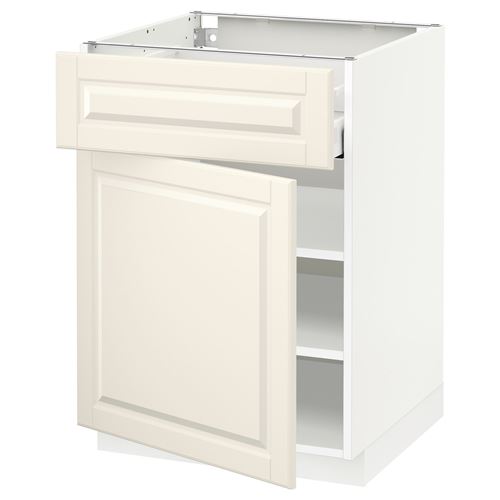 IKEA - METOD/MAXIMERA, base cabinet with drawer and door, BODBYN off-white, 60x60 cm