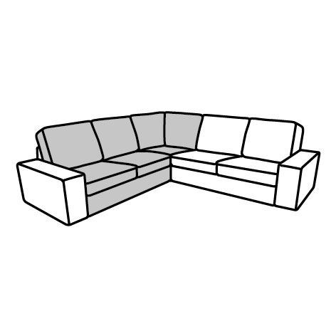 IKEA - KIVIK, köşe iskelet, renksiz