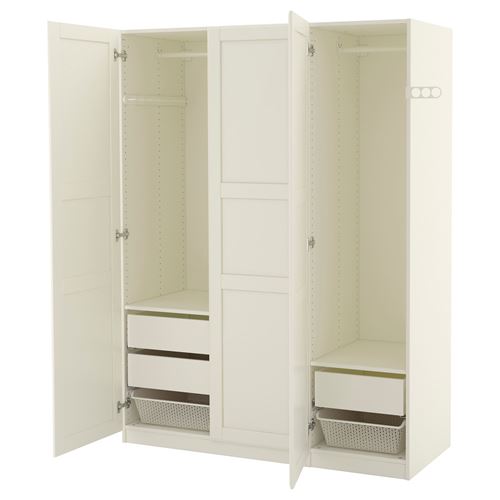 IKEA - PAX/TYSSEDAL, PAX gardırop, beyaz, 150x60x201 cm