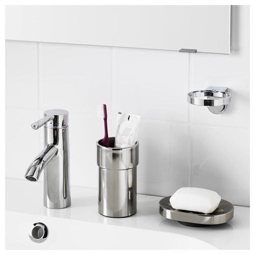IKEA - KALKGRUND, soap dispenser holder, chrome-plated